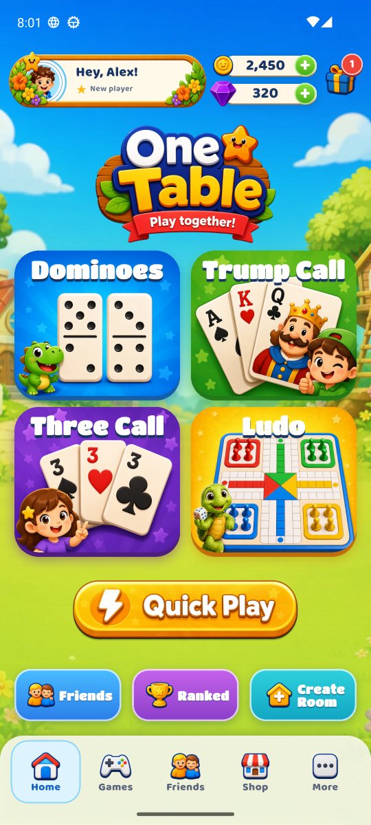 One Table game hub