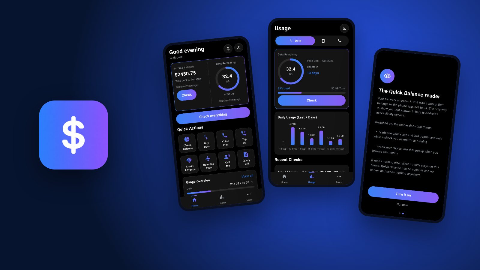 Quick Balance preview